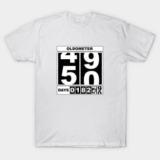 50th Birthday Oldometer T-Shirt